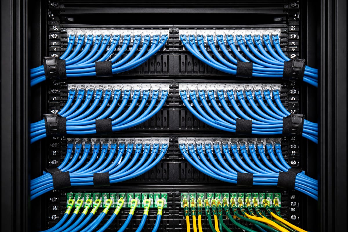 Professional data cabling installation